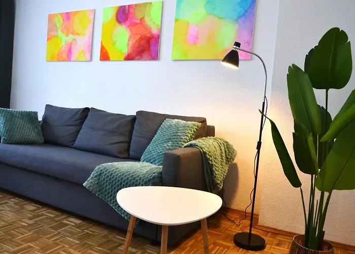 公寓 Art - Helles Mit Balkon & Netflix